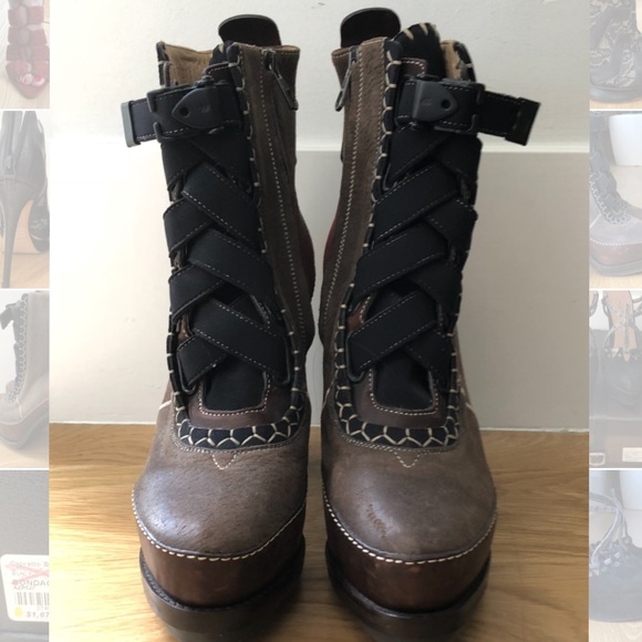 Rag and Bone lace up platform booties - Picture 5 of 5